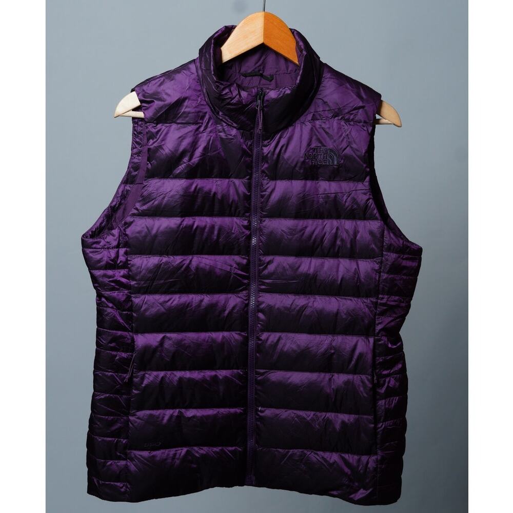 The North Face 550 Violet Purple Down Puffer Vest Women's L